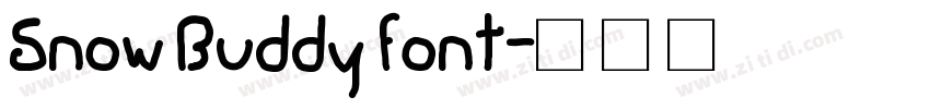 Snow Buddy font字体转换